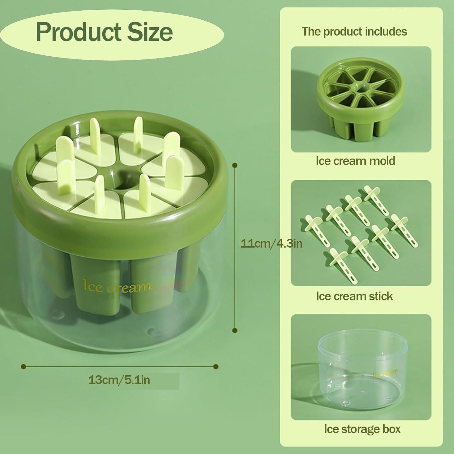 8 Pieces Ice Pop Mould