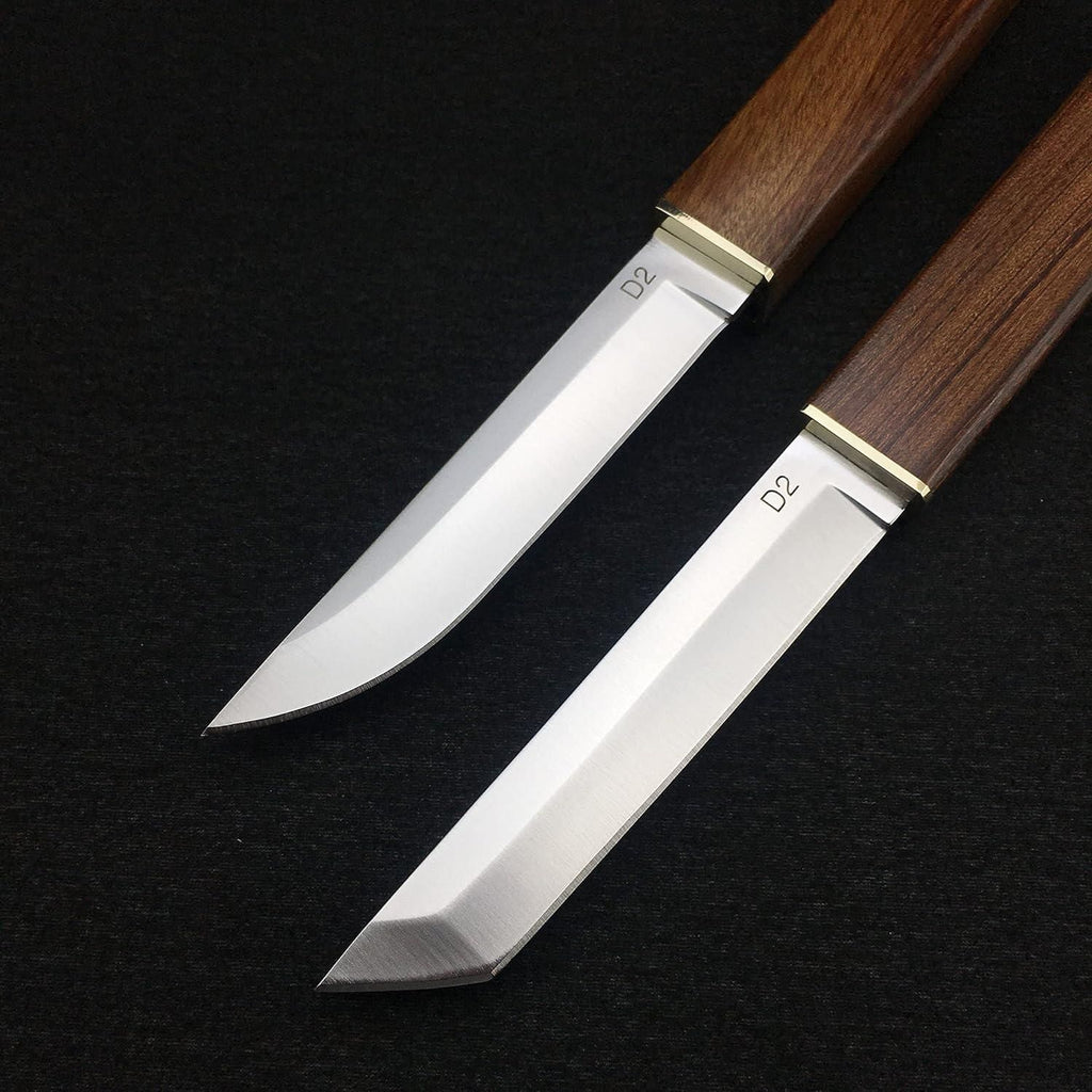 Wooden 2 IN 1 Kitchen Knife Set Stainless Steel Blade
