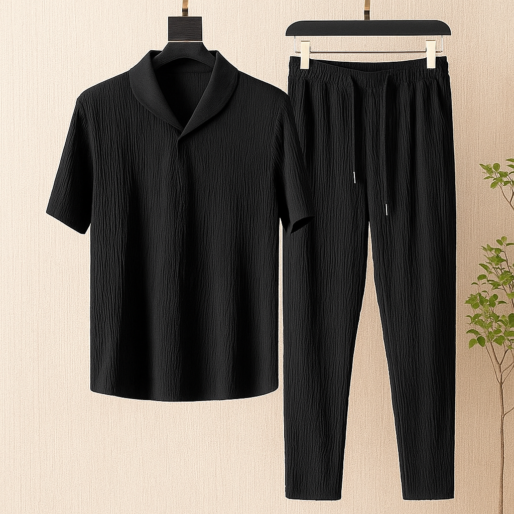 Men's Caudrauy Co-Ord Set Black